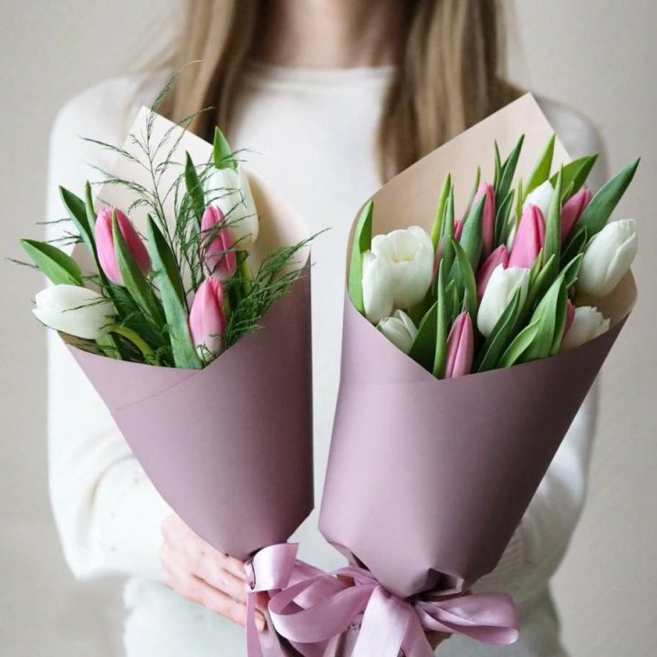 11 тюльпанов в оформлении в Ставрополи