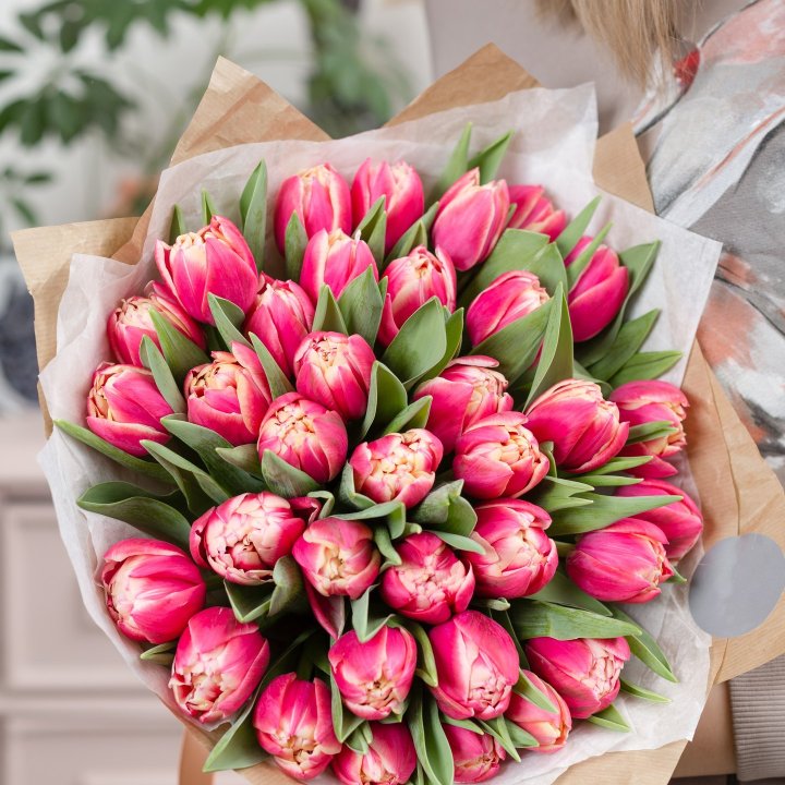 Букет пионовидных тюльпанов в Ставрополи